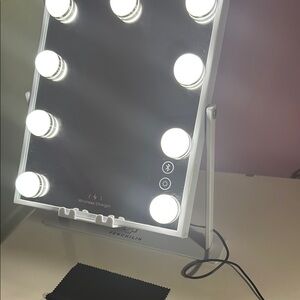 LED Vanity Mirror with Wireless Charger
